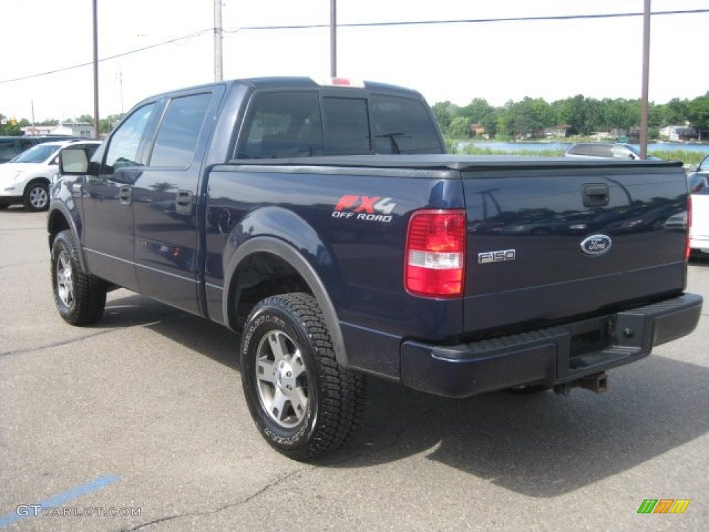 2004 F150 FX4 SuperCrew 4x4 - True Blue Metallic / Black/Medium Flint photo #8