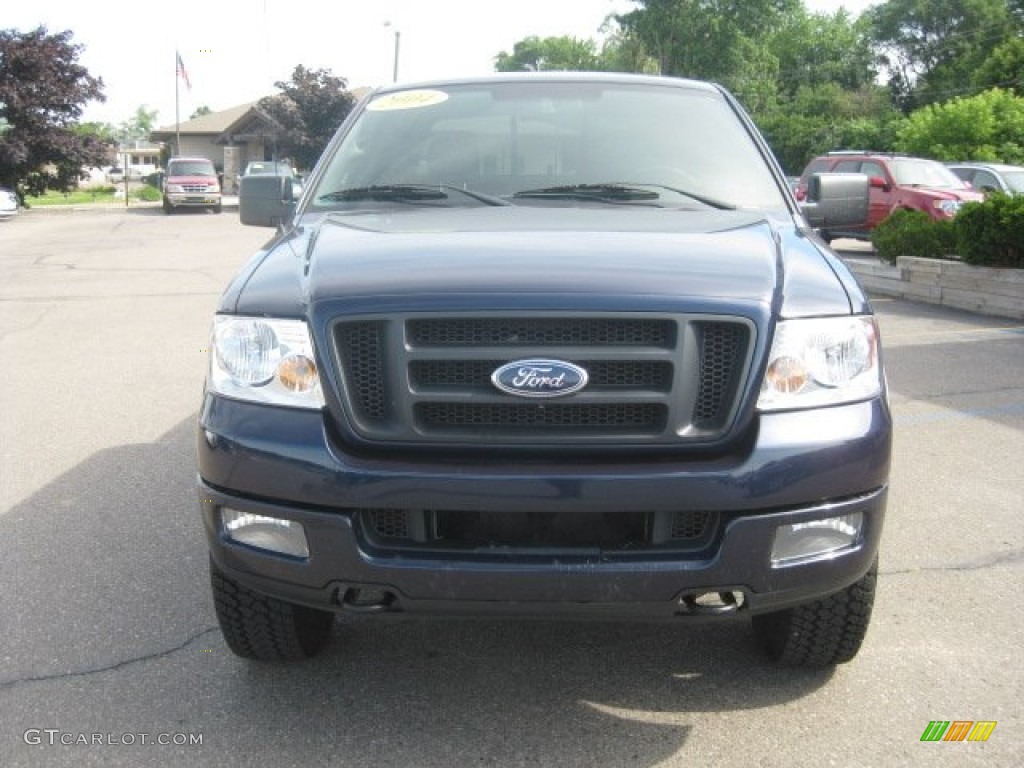 2004 F150 FX4 SuperCrew 4x4 - True Blue Metallic / Black/Medium Flint photo #10