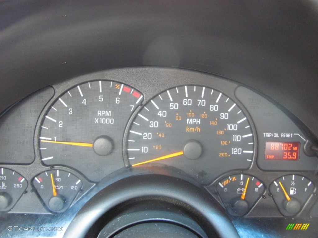 2002 Pontiac Firebird Coupe Gauges Photo #51735952