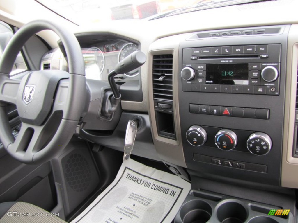 2011 Ram 1500 ST Quad Cab - White Gold / Dark Slate Gray/Medium Graystone photo #9