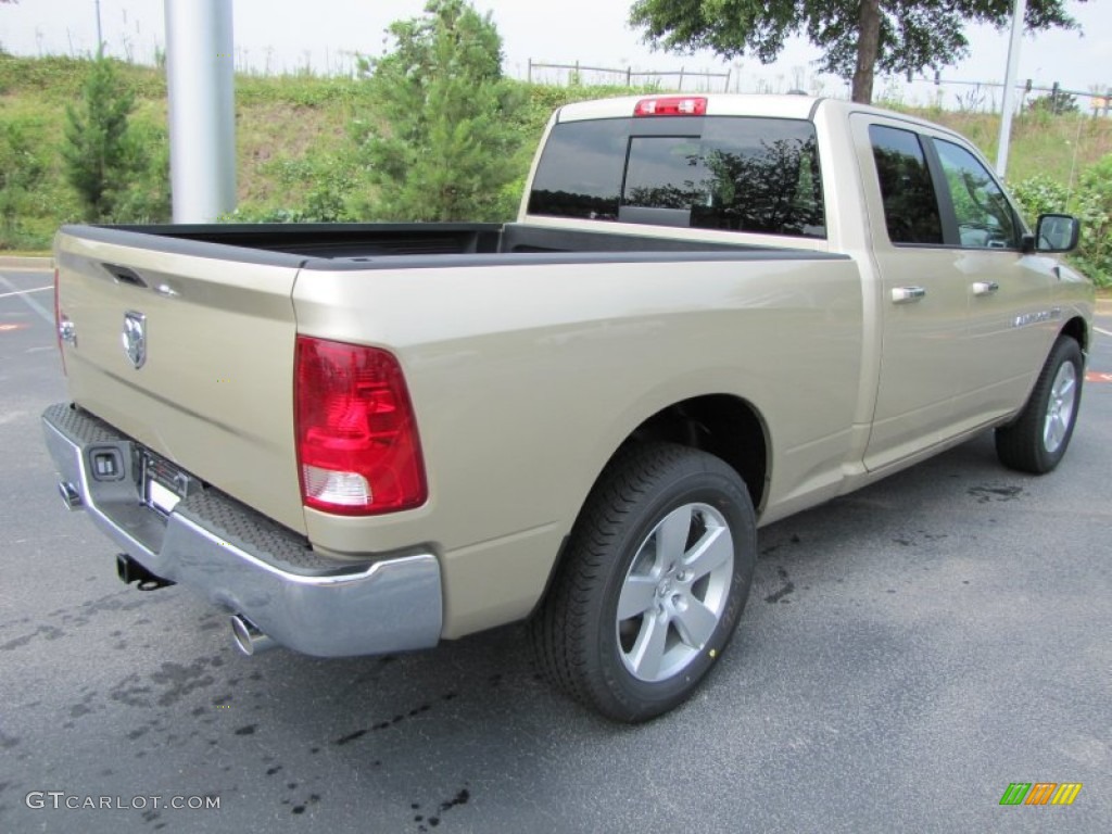 2011 Ram 1500 Big Horn Quad Cab - White Gold / Dark Slate Gray/Medium Graystone photo #3