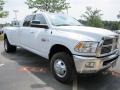 2011 Bright White Dodge Ram 3500 HD SLT Crew Cab 4x4 Dually  photo #4