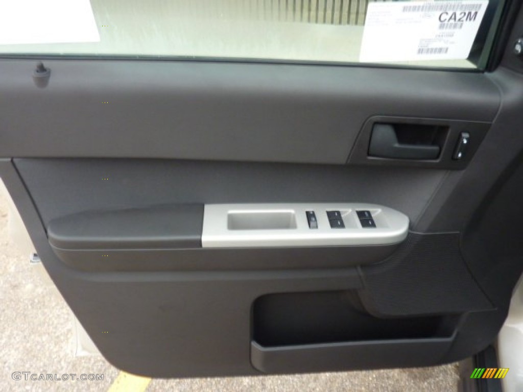 2012 Ford Escape XLT V6 4WD Charcoal Black Door Panel Photo #51738340