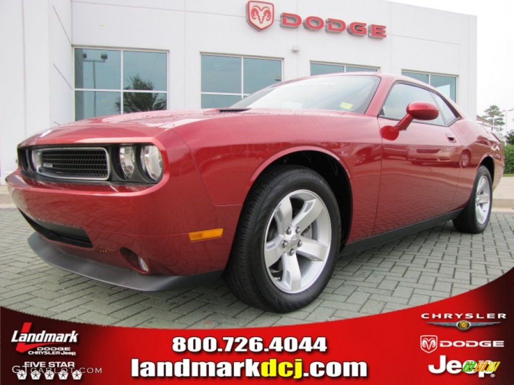 Inferno Red Crystal Pearl Coat Dodge Challenger