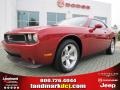 2009 Inferno Red Crystal Pearl Coat Dodge Challenger SE  photo #1