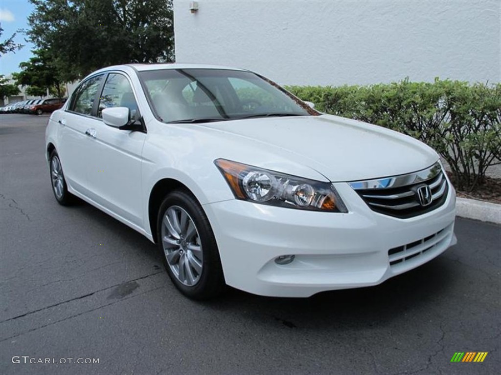 2011 Accord EX-L V6 Sedan - White Orchid Pearl / Ivory photo #1