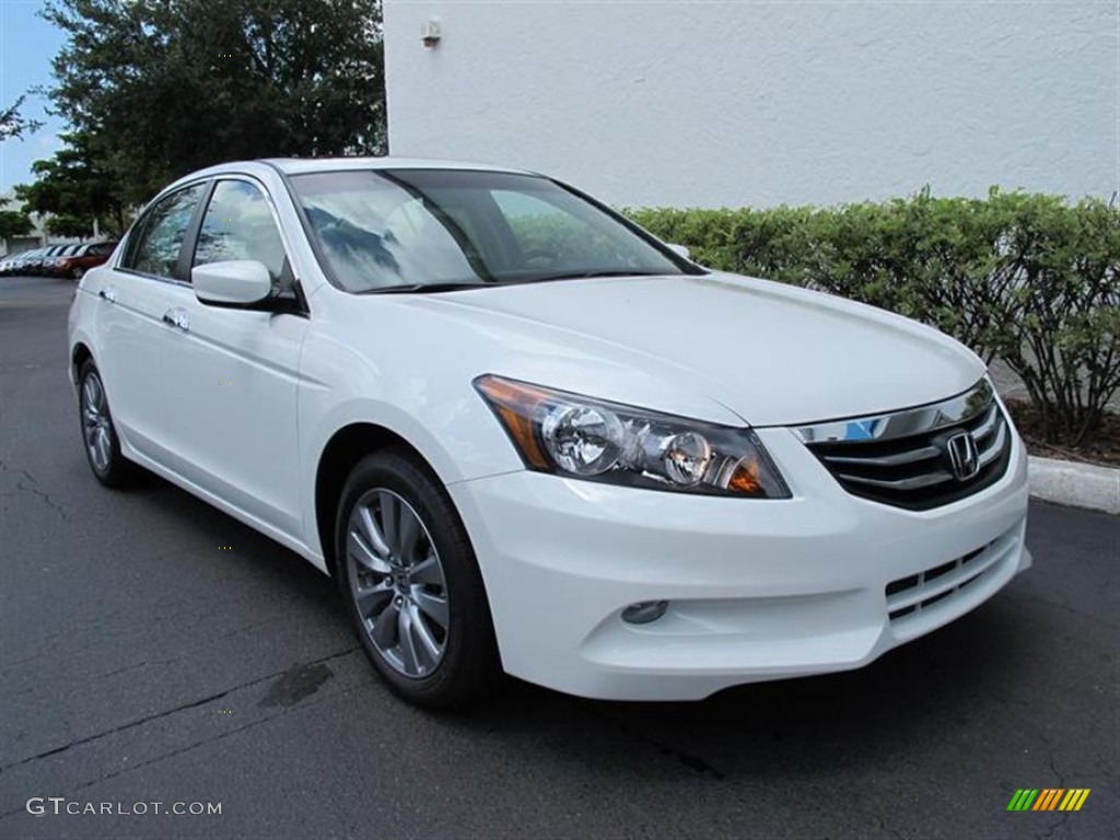 2011 Accord EX-L V6 Sedan - White Orchid Pearl / Ivory photo #1