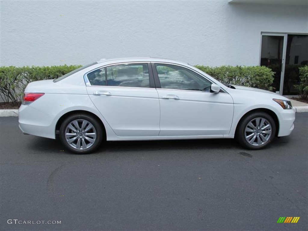 2011 Accord EX-L V6 Sedan - White Orchid Pearl / Ivory photo #2