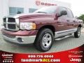 2003 Dark Garnet Red Pearl Dodge Ram 1500 SLT Quad Cab  photo #1