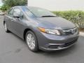 Polished Metal Metallic 2012 Honda Civic EX Sedan Exterior