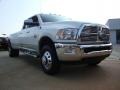 2011 Bright White Dodge Ram 3500 HD Laramie Crew Cab 4x4 Dually  photo #1