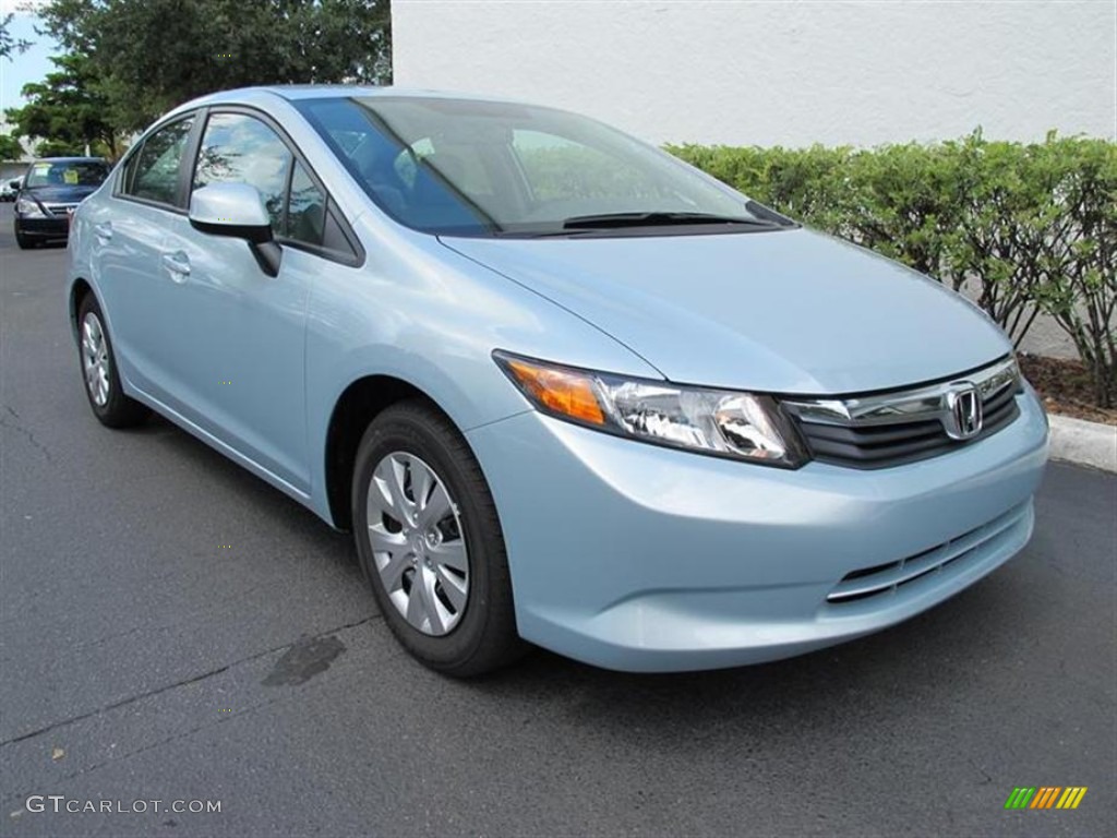 Cool Mist Metallic 2012 Honda Civic LX Sedan Exterior Photo #51739789