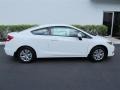 Taffeta White 2012 Honda Civic LX Coupe Exterior