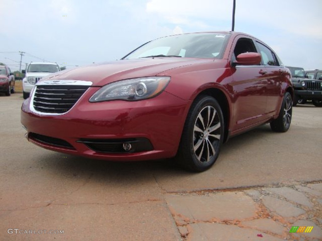 Deep Cherry Red Crystal Pearl 2011 Chrysler 200 S Exterior Photo #51740116