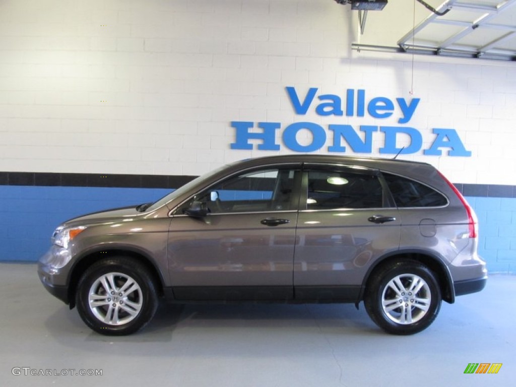 2010 CR-V EX AWD - Urban Titanium Metallic / Gray photo #2