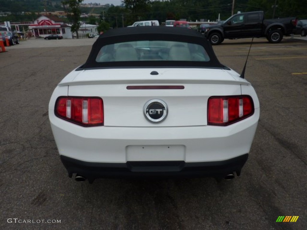2011 Mustang GT Premium Convertible - Performance White / Stone photo #3