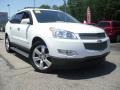 2009 Summit White Chevrolet Traverse LTZ AWD  photo #1