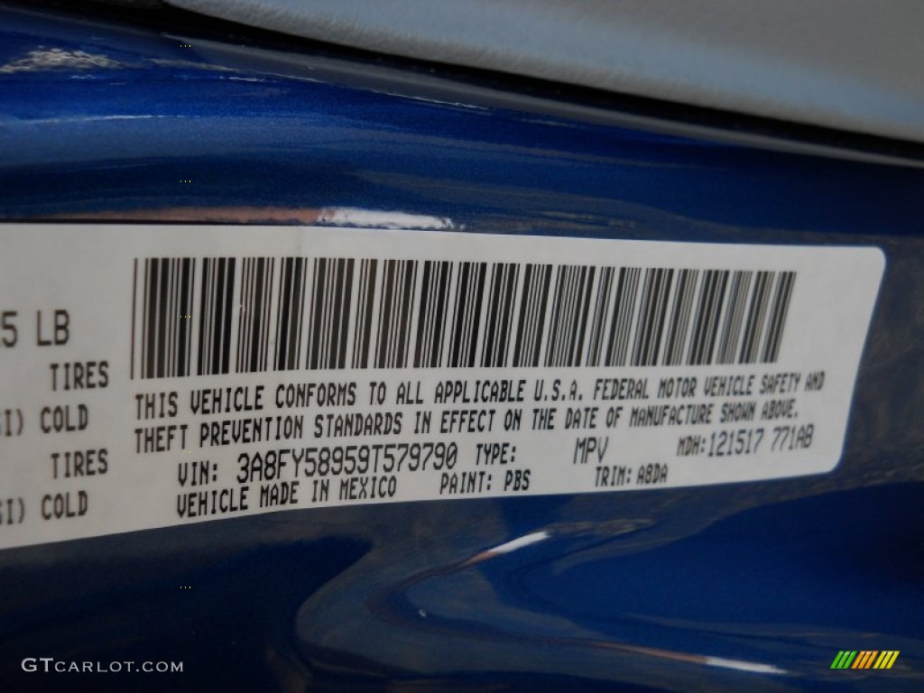 2009 PT Cruiser Touring - Deep Water Blue Pearl / Pastel Slate Gray photo #24
