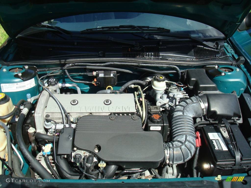 1998 Sunfire SE Convertible - Medium Sea Green Metallic / Graphite photo #8