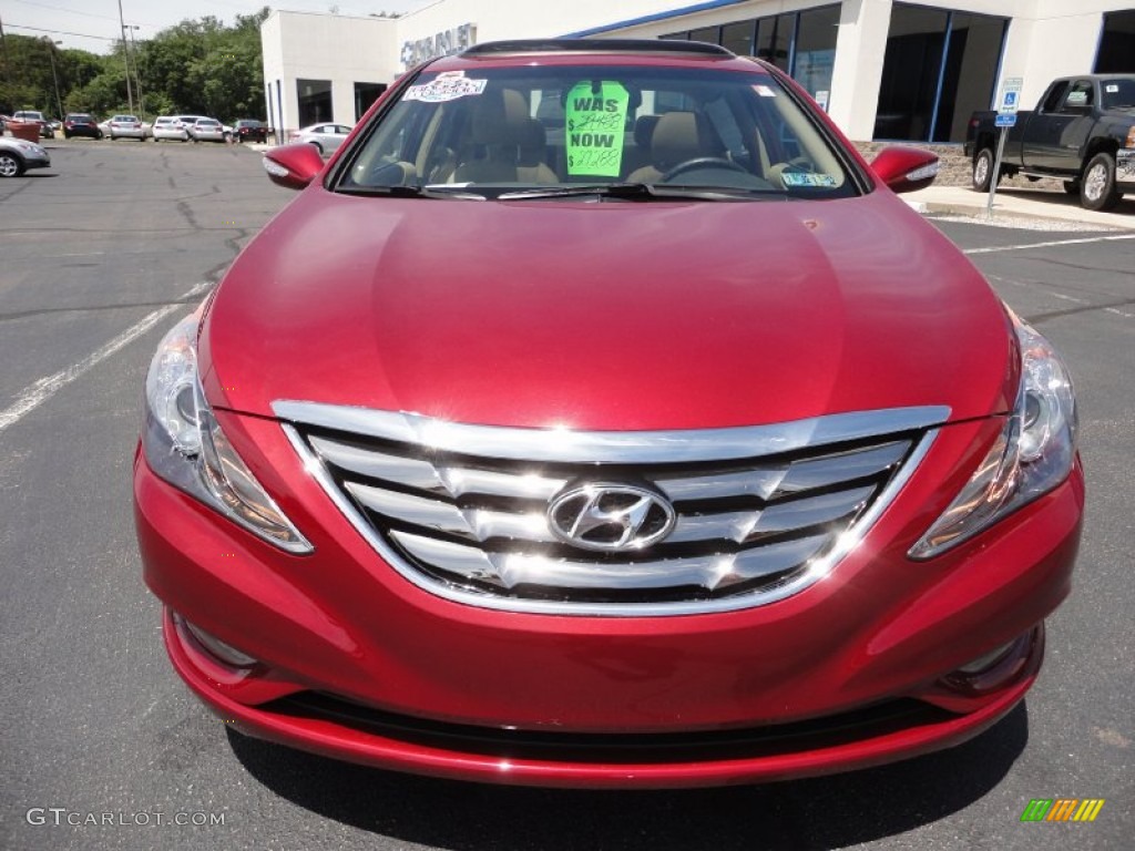2011 Sonata Limited - Venetian Red / Camel photo #2