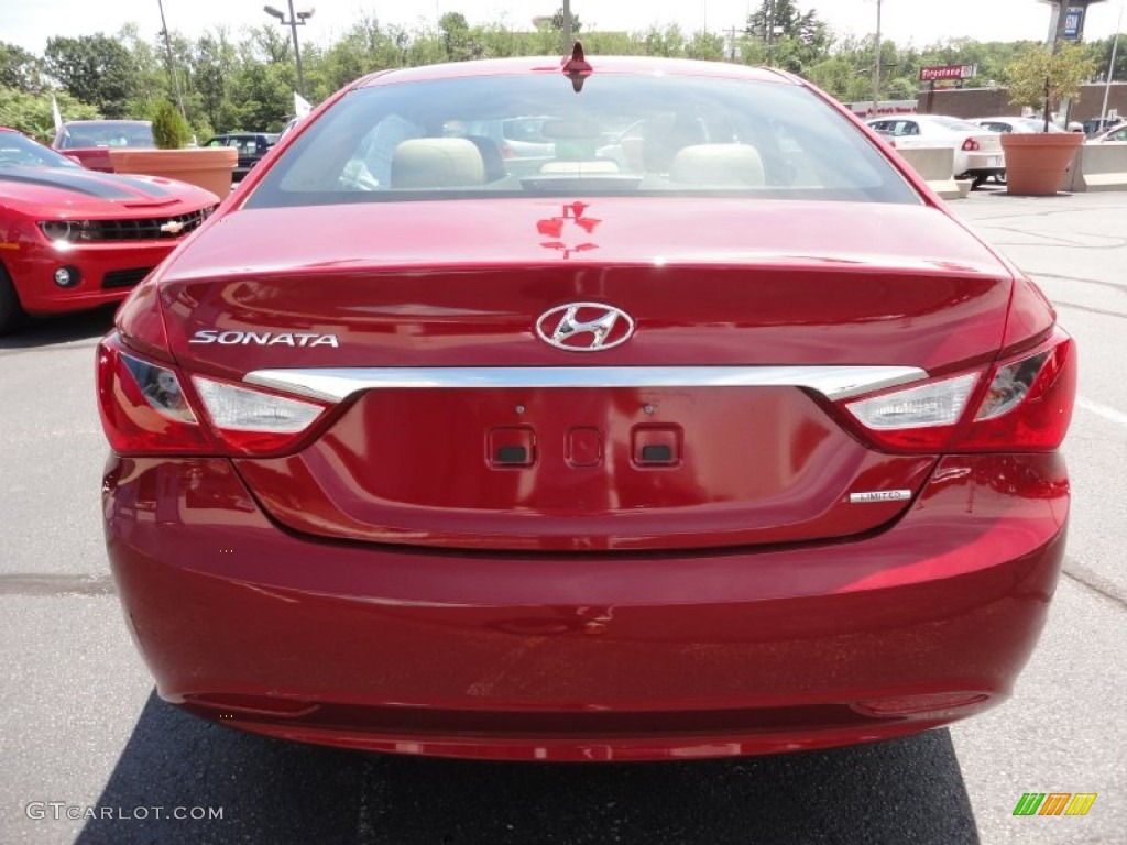 2011 Sonata Limited - Venetian Red / Camel photo #6