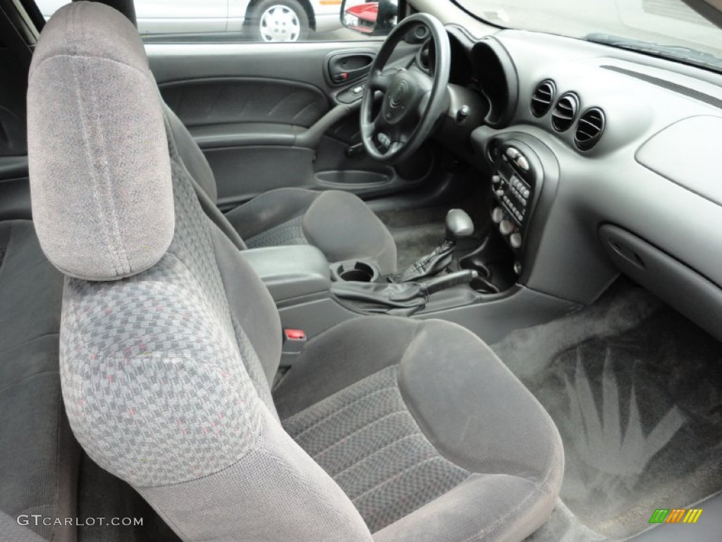 Dark Pewter Interior 2001 Pontiac Grand Am SE Coupe Photo #51746227