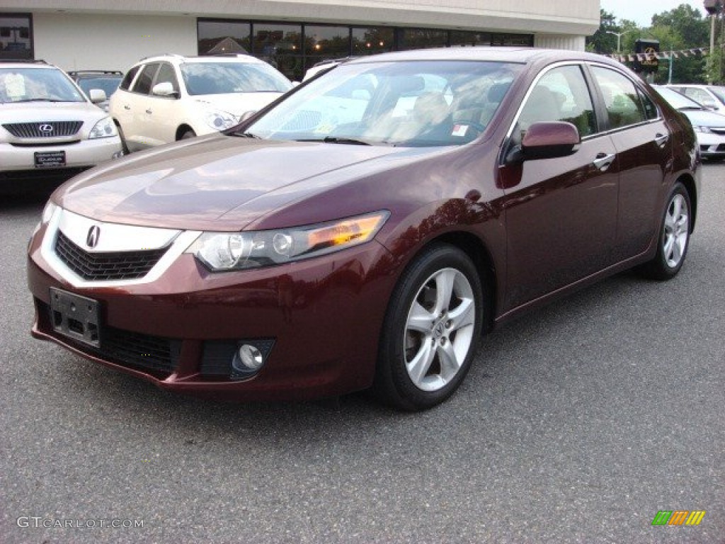 Basque Red Pearl 2009 Acura TSX Sedan Exterior Photo #51747742