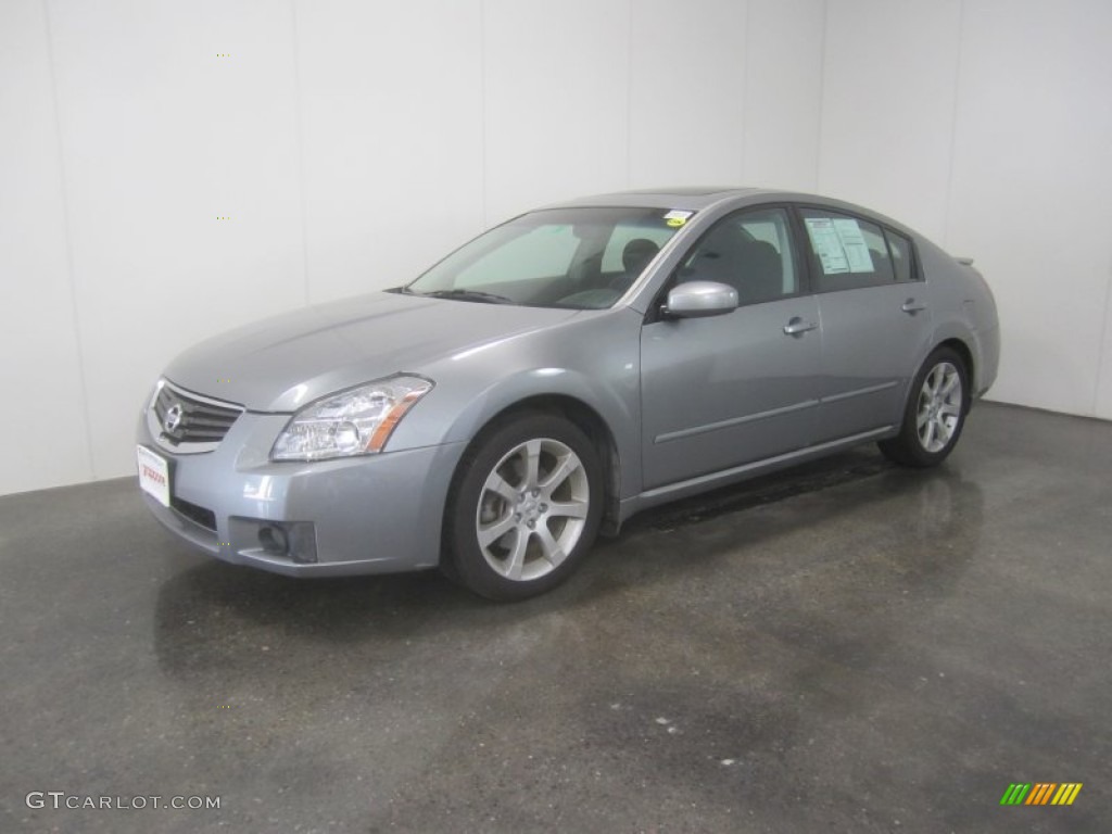 2007 Maxima 3.5 SE - Precision Gray Metallic / Charcoal photo #1