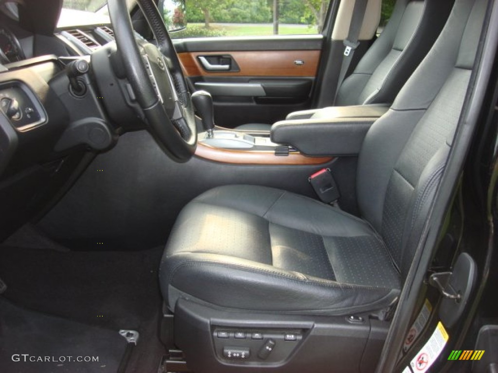 Ebony Black Interior 2006 Land Rover Range Rover Sport Supercharged Photo #51748693