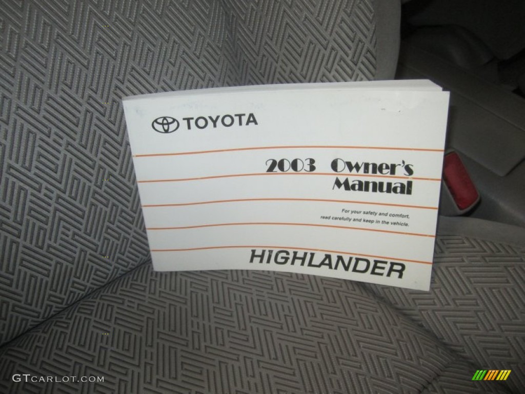 2003 Highlander 4WD - Bluestone Metallic / Charcoal photo #22
