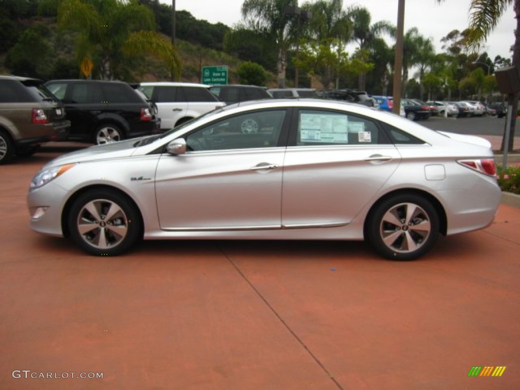 Silver Frost Metallic 2011 Hyundai Sonata Hybrid Exterior Photo #51752463