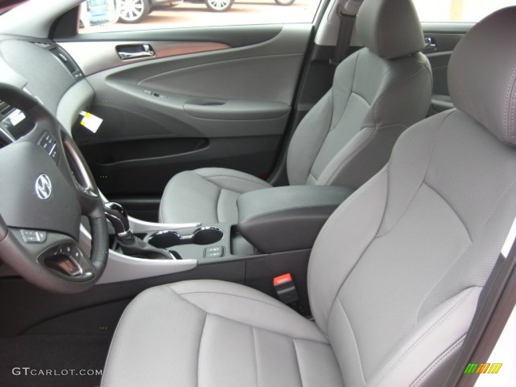 Gray Interior 2011 Hyundai Sonata Hybrid Photo #51752506