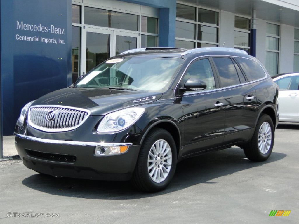 2010 Enclave CXL - Carbon Black Metallic / Titanium/Dark Titanium photo #43