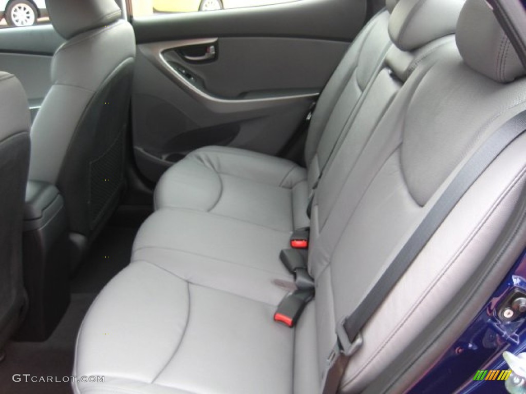 2012 Elantra Limited - Indigo Night Blue / Gray photo #4