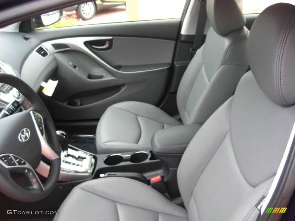 Gray Interior 2012 Hyundai Elantra Limited Photo #51752686