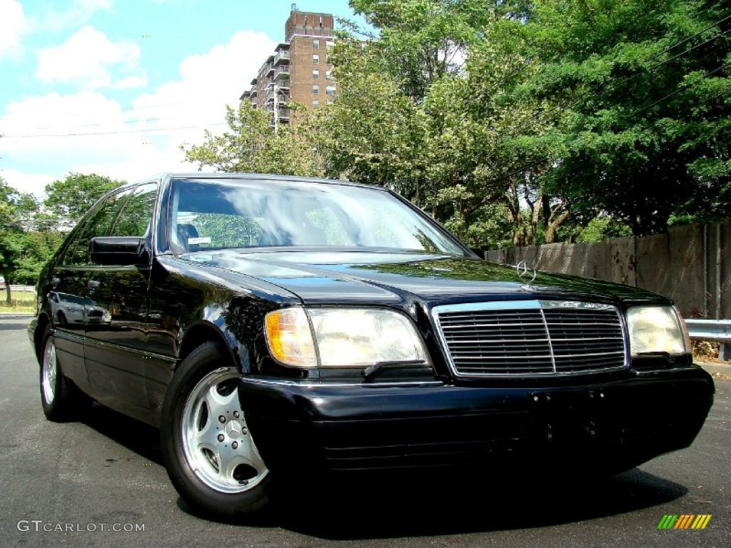1998 S 500 Sedan - Black / Black photo #1