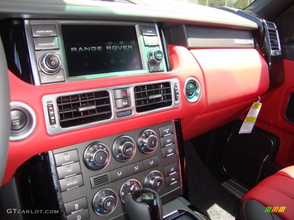 2011 Land Rover Range Rover Autobiography Jet Black/Pimento Dashboard Photo #51753844