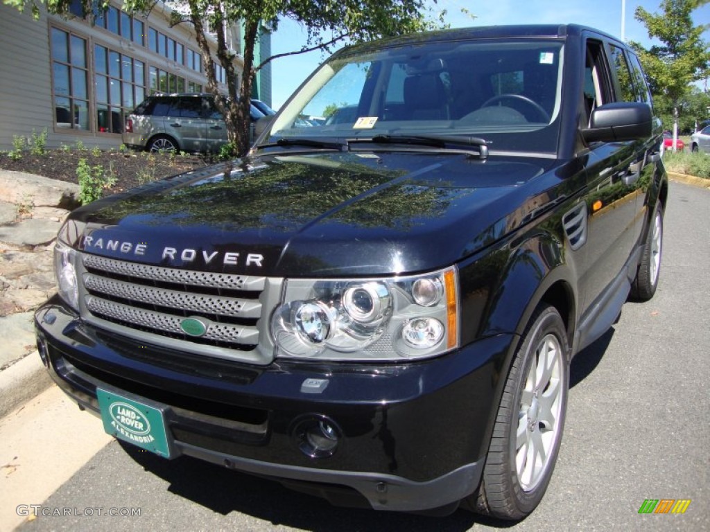 2008 Range Rover Sport HSE - Santorini Black / Ebony Black photo #1