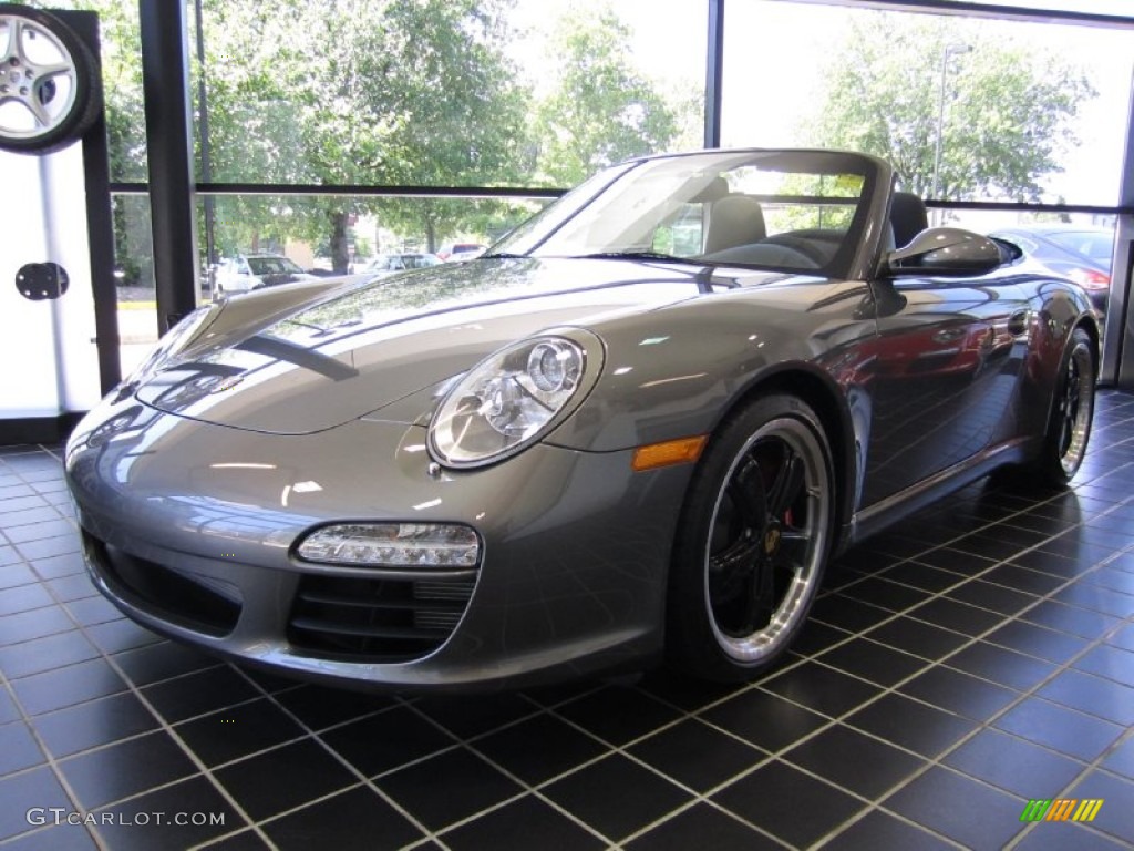 2012 911 Carrera S Cabriolet - Meteor Grey Metallic / Black photo #1