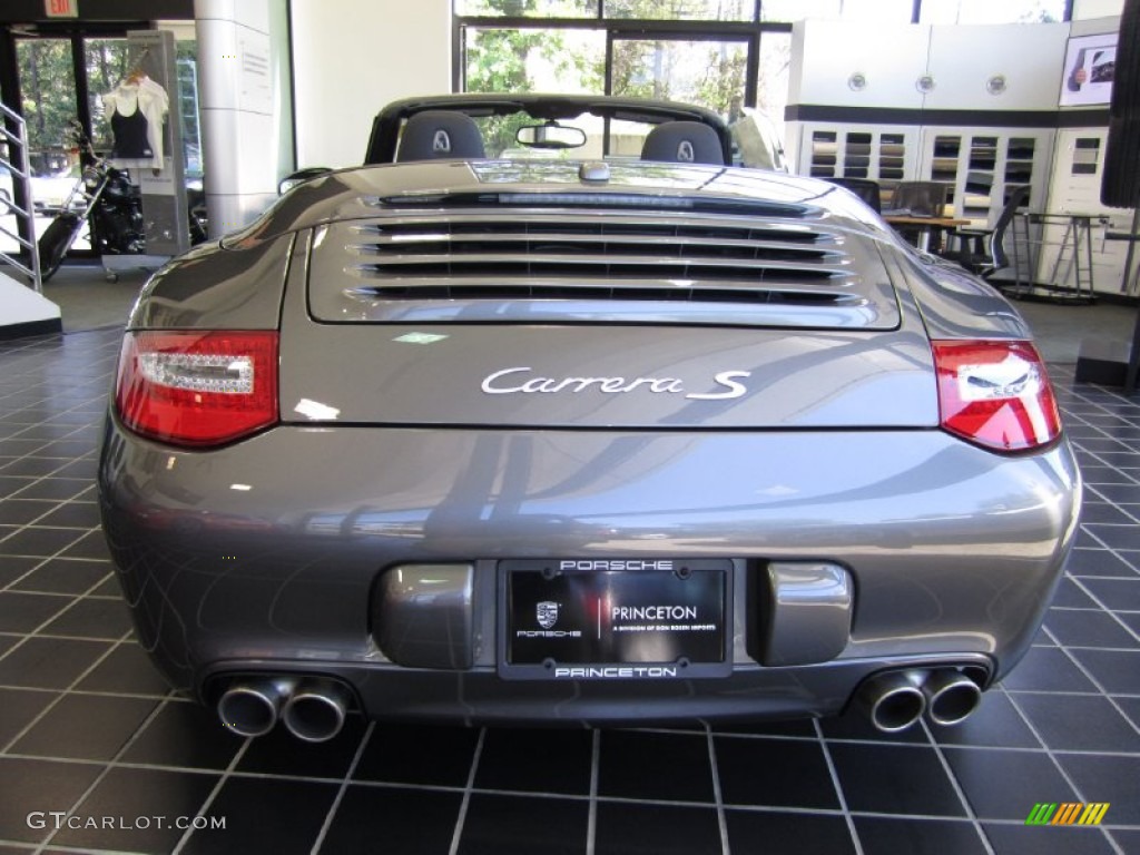 2012 911 Carrera S Cabriolet - Meteor Grey Metallic / Black photo #5