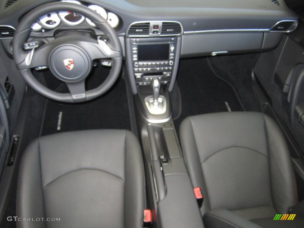 Black Interior 2012 Porsche 911 Carrera S Cabriolet Photo #51755536