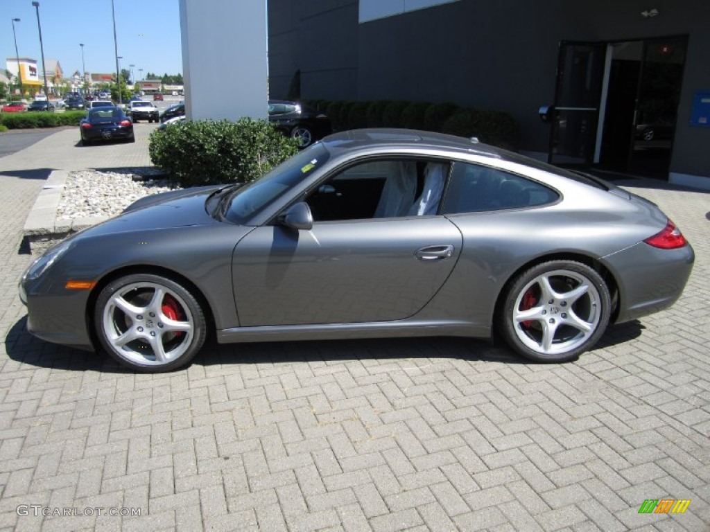 2012 911 Carrera S Coupe - Meteor Grey Metallic / Black Leather w/Alcantara photo #3