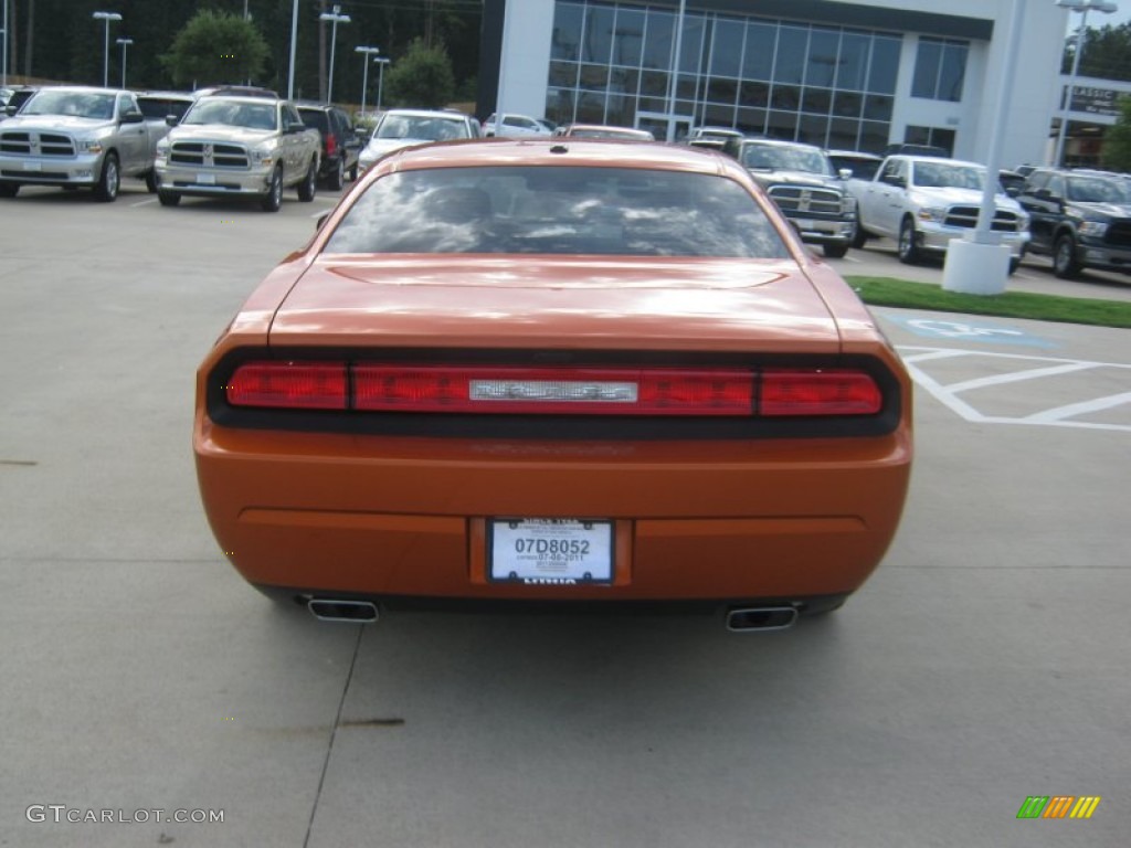 2011 Challenger Rallye - Toxic Orange Pearl / Dark Slate Gray photo #4