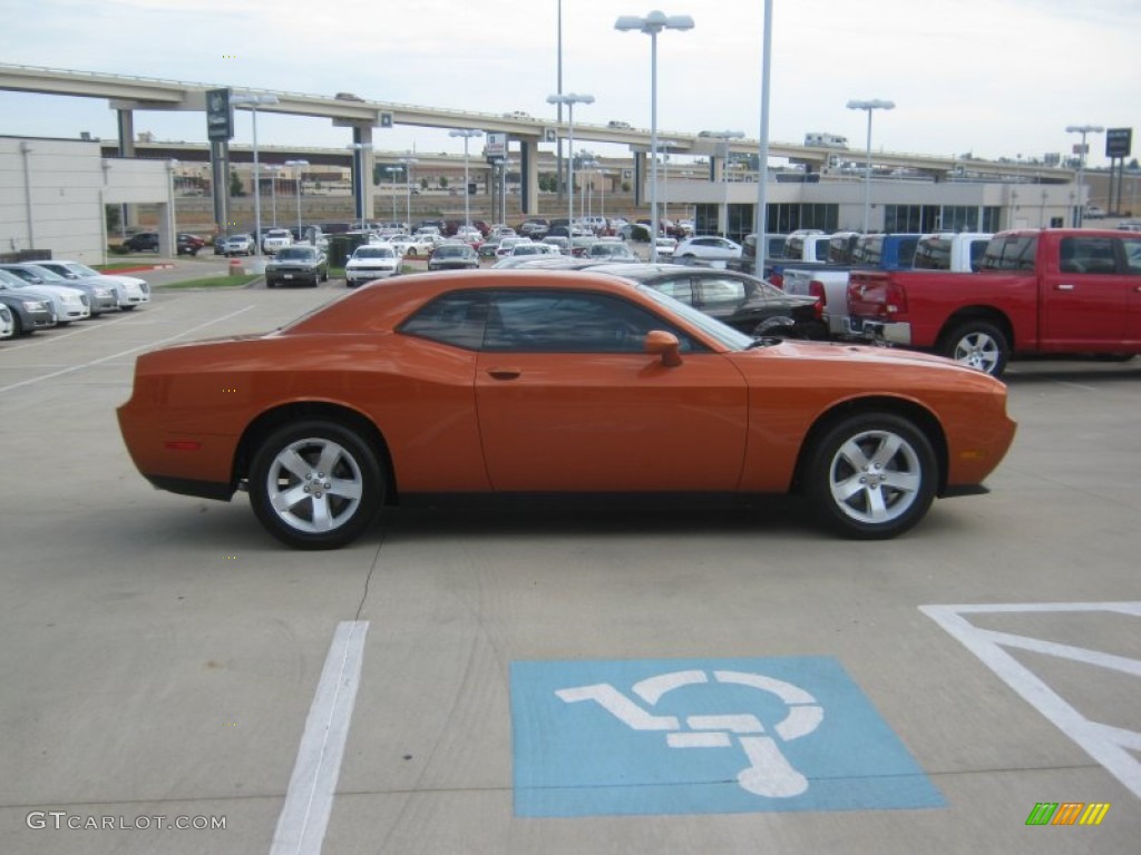 2011 Challenger Rallye - Toxic Orange Pearl / Dark Slate Gray photo #6