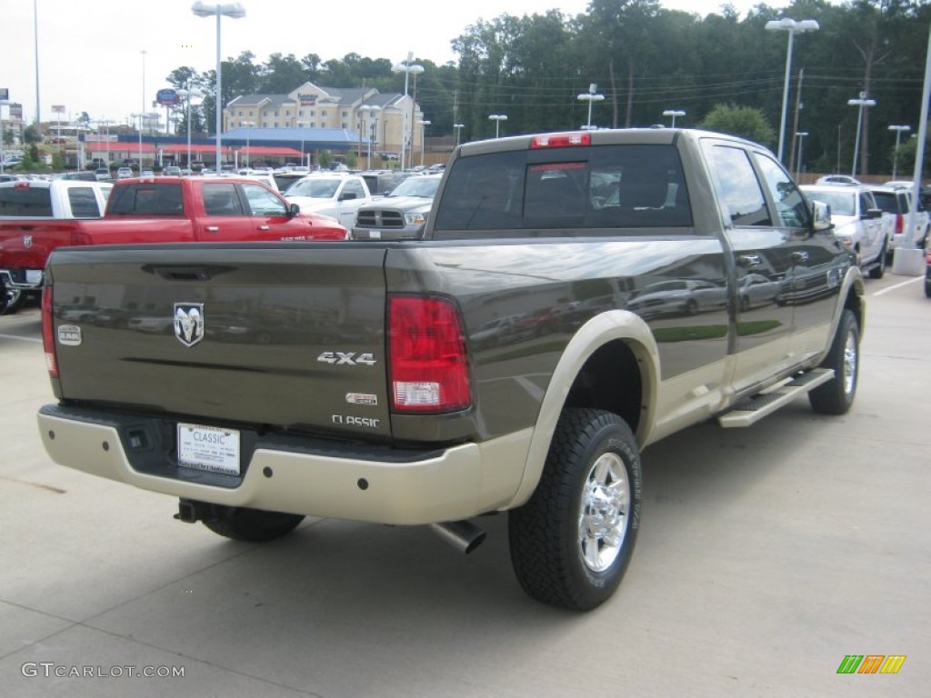 2011 Ram 2500 HD Laramie Longhorn Crew Cab 4x4 - Sagebrush Pearl / Light Pebble Beige/Bark Brown photo #5