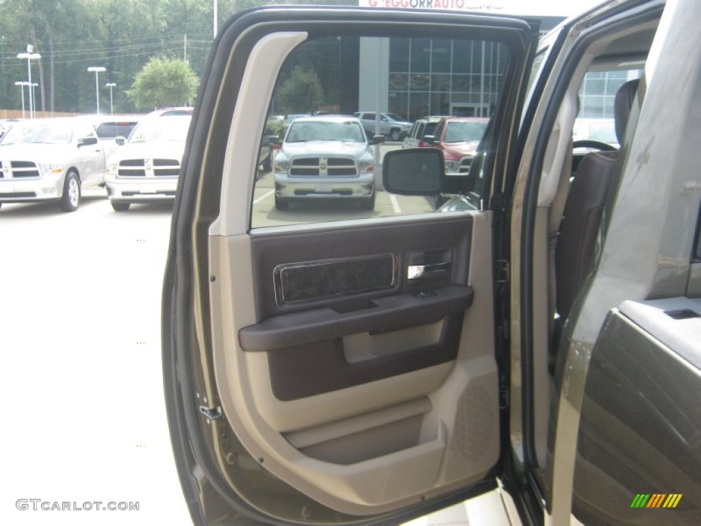 2011 Ram 2500 HD Laramie Longhorn Crew Cab 4x4 - Sagebrush Pearl / Light Pebble Beige/Bark Brown photo #22