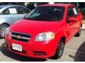 2010 Victory Red Chevrolet Aveo LT Sedan  photo #1