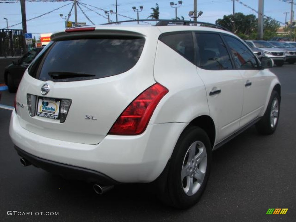 2005 Murano SL - Glacier Pearl White / Cafe Latte photo #9