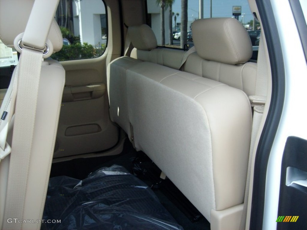 2011 Silverado 1500 LT Extended Cab 4x4 - Summit White / Light Cashmere/Ebony photo #18