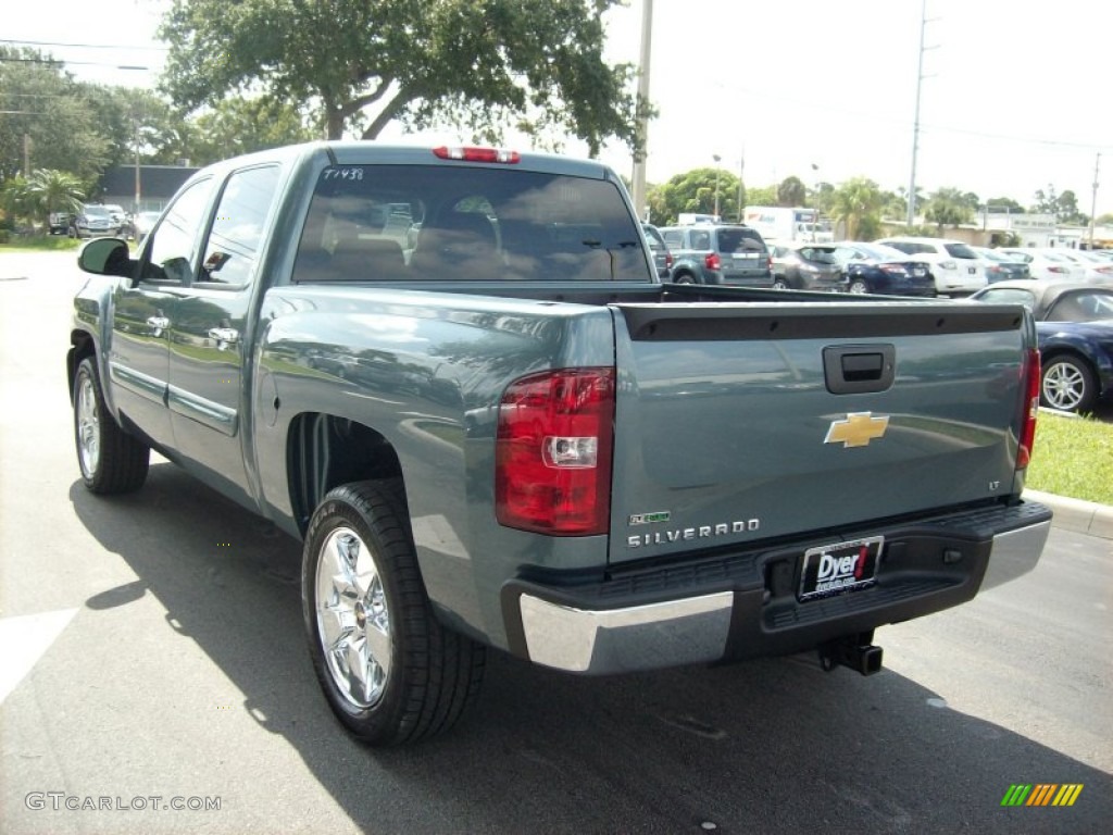 2011 Silverado 1500 LT Crew Cab - Blue Granite Metallic / Ebony photo #4